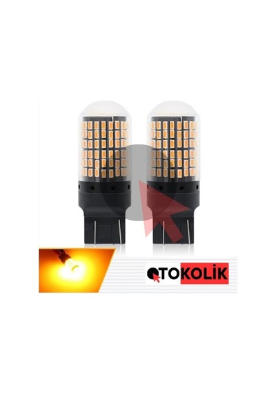 Sinyal Ampulü T20 Led Turuncu 1016 Çift Duy Onkar Otk-24613