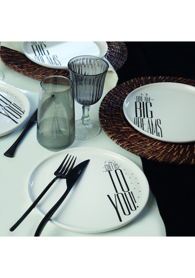 Keramika Dream & Cherrs Nordic Pasta Tabağı 22 Cm 4 Parça 22729-30 Beyaz