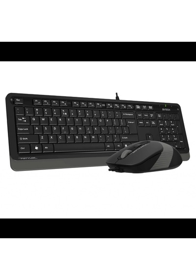 A4 Tech F1010, Gri, Fstyler, Usb Kablolu, Türkçe Q, Multimedya, Klavye Mouse Set Diğer