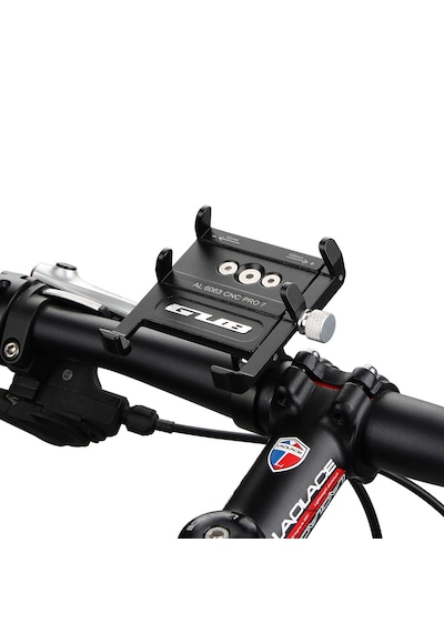 Microcase Pro 7 Alüminyum Ayarlanabilir Motosiklet Bisiklet Scooter Telefon Tutucu - Al5094 Siyah