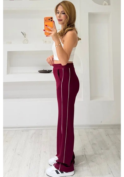 Fiolin Soft Touch Arabiyeli Modal Pantolon Bordo