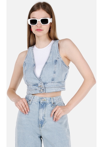 Colin's Colins Dar Kesim Mavi Kadın Büstiyer Cl1069617 Q1.v1 Dn43478 Denim