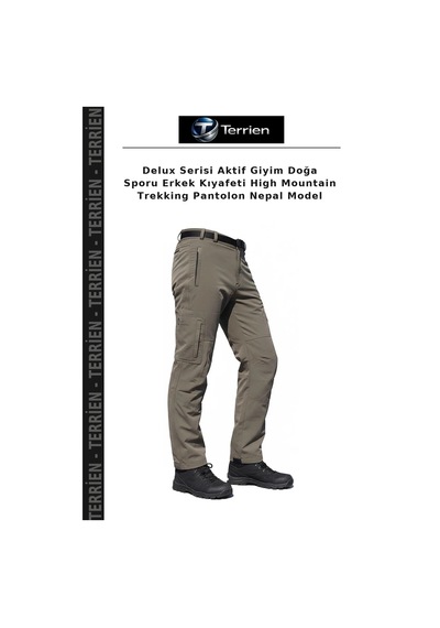 Terrien Delux Serisi Aktif Giyim Doğa Sporu Erkek Kıyafeti High Mountain Trekking Pantolon Nepal Model Çok Renkli