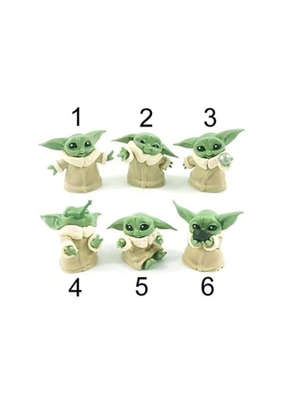 Star Wars 3D Baby Yoda Mini Figür Oyuncak 6cm