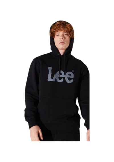 Lee Cooper Normal Kesim %100 Pamuk Kapüşonlu Sweatshirt Sİyah