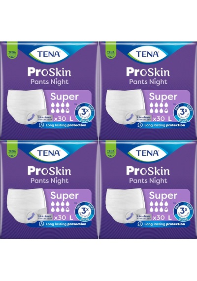 Tena Proskin Pants Süper Night Gece Emici Külot Bezi L 120 Adet