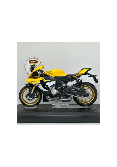 Yamaha Yzf-r1 1:12 Stantsız Diecast Model Sarı - Lisanslı Motosiklet