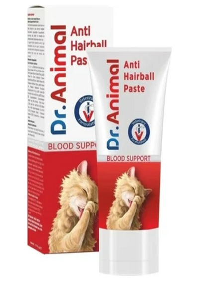 Dr. Animal Anti-hairball & Blood Support Kedi Macunu Tüy Yumağı Ve Kan Sağlığı Desteği 75 Ml
