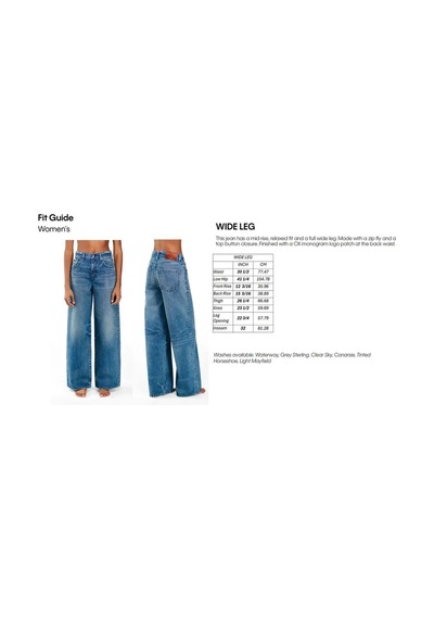 Calvin Klein The Wıde Leg Grey Sterlıng Kadın Gri Kot Pantolon-12565 Gri