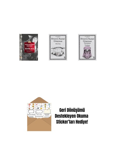 Kesik Baş Günümüz Türkçesiyle + Billur Kalp + Nimetşinas - Toraman + Okuma Sticker'ları