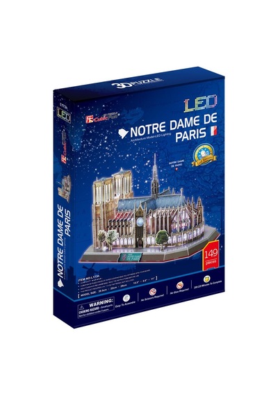3D Puzzle Notre Dame De Paris 149 Parça(Ledli)