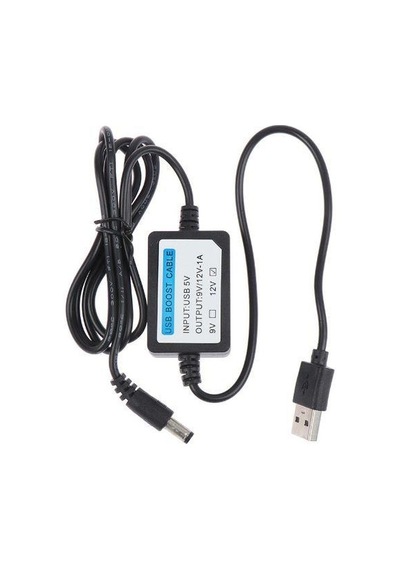 USB 5V - 12V 1A Voltaj Yükseltici Booster 1m