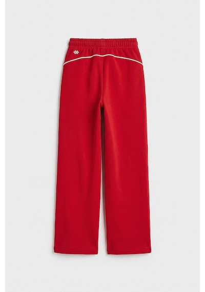 TOMMYLIFE Fiesta Biye Detaylı Basic Palazzo Kız Çocuk Eşofman Alt - 75195 Kırmızı