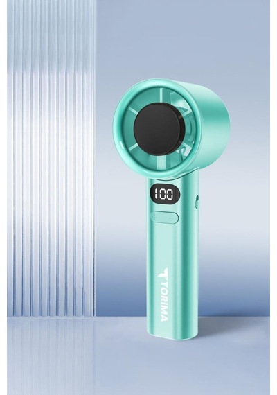 Torima F-21 Yeşil Dijital Ekranlı 120 Hız Ayarlı Taşınabilir Mini Fan