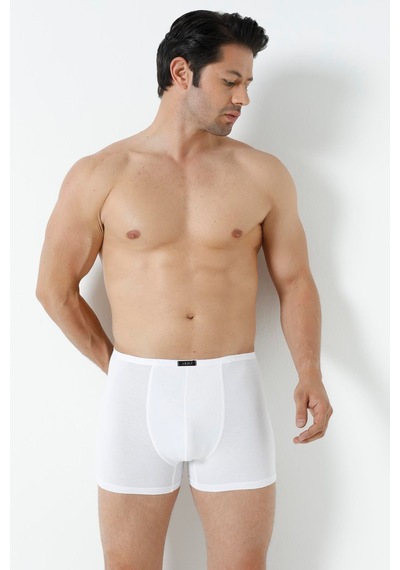 Arma Yıldız Erkek Bambu Boxer Beyaz İnce Bel Lastikli 5'li Paket-beyaz