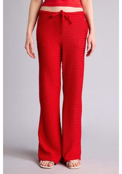 Defacto Wıde Leg Cepli Normal Bel Standart Boy Bürümcük Pantolon F7659ax26smrd51 Kırmızı-rd51
