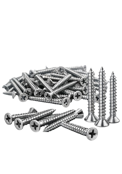 Paslanmaz Krom Vida 4x30mm 30mm 50 Adet M4 Tekne Yat İnox Vida 0.4 MM