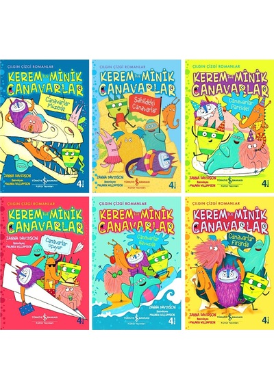 Sevilen-kerem İle Minik Canavarlar Serisi 6 Kitaplık Set - Zanna Davidson