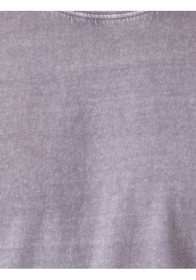 Koton Pamuklu Yıkamalı Regular Fit Kısa Kollu Bisiklet Yaka Tişört Mor 5sam10190hk Mor