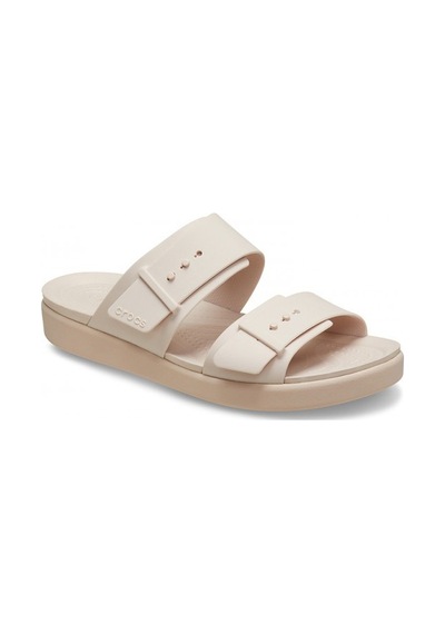 Crocs Brooklyn Buckle Low Low Kadın Terlik-33040 Pudra
