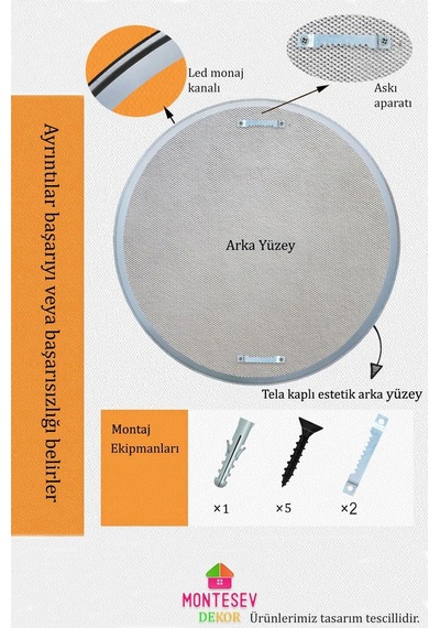 Safir Gümüş Dekoratif Ayna Yuvarlak Işlemeli Duvar Aynası 69 Cm Gümüş