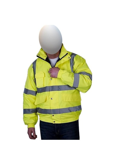 Reflektörlü 300d Oxford Bomber Mont Sarı Sarı