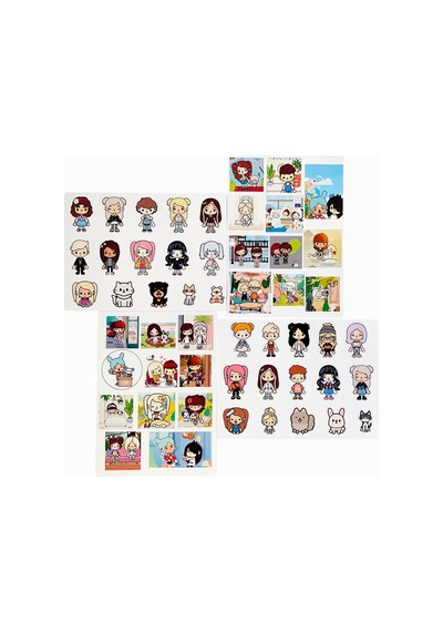 Toca Boca Sticker 4 Lü Diğer