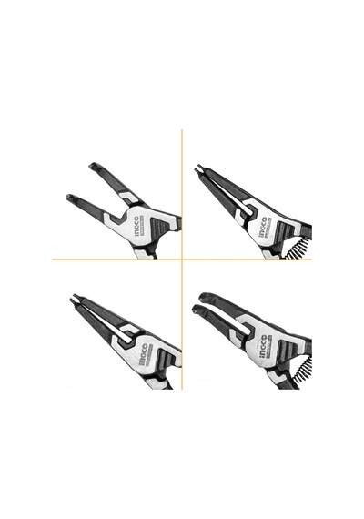 Ingco Hccps26180 180mm 4'lü Çantalı Segman Pensesi Seti Düz:iç/dış-eğri:iç/dış