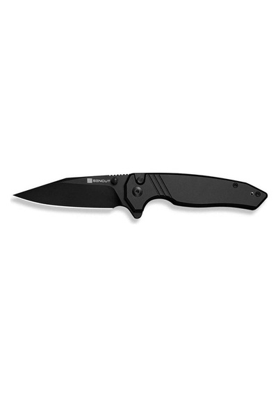 Sencut Selkyris Black Aluminum Handle Black D2 Blade Kamp Çakı Siyah