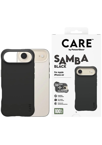 Panzerglass By Care Apple iPhone Uyumlu  17 Air Samba Magsafe Siyah Kılıf