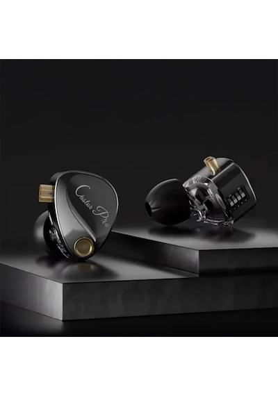 Kz Castor Pro Bass-enhanced Harman Target Çift Sürücülü Hi-fi Iem Kulaklık Siyah-mikrofonsuz Kulak Içi Kulaklık