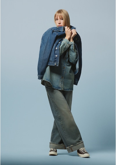 Colins Loose Fit Kadın İndigo Jean Pantolon Cl1077461 Q1.v1 Dn44670 Denim