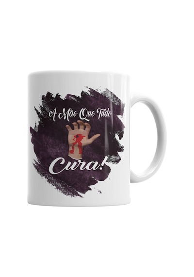Jesus A Mao Que Tudo Cura Kupa Bardak Porselen Karışık