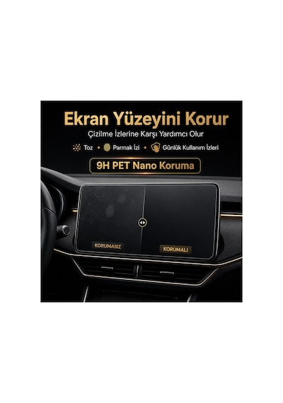 Skoda Octavia 2023 Multimedya + Kadran 2'li Set 9h Nano Ekran Koruyucu