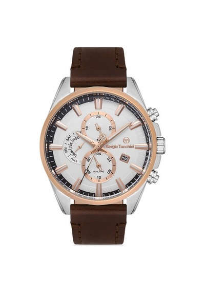 St.1.10252.2 Sergio Tacchini Kol Saati 45 Mm / Kahverengi Gri