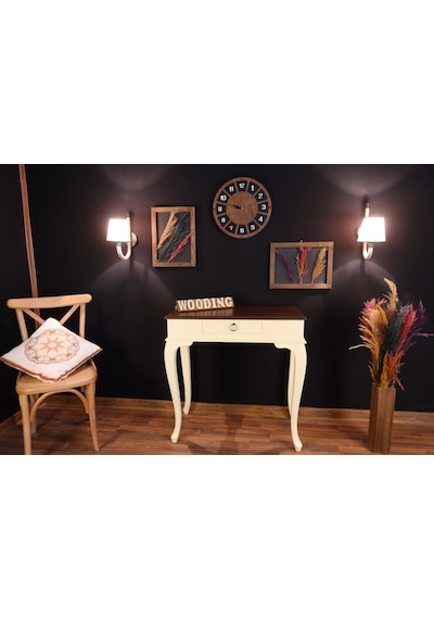 Wooding 80 Cm Çekmeceli Masif Krem Ceviz Dresuar (548586512) Krem