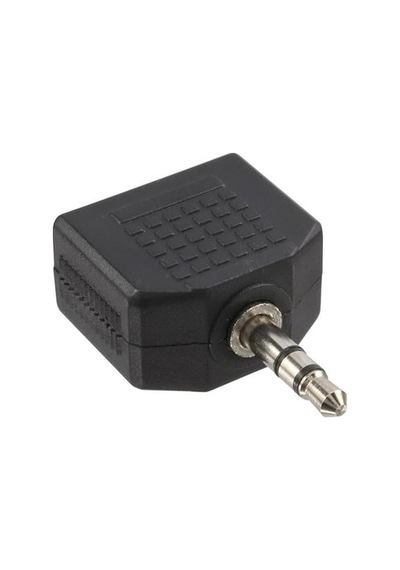 Powermaster 3.5 Mm Stereo Erkek - 3.5 Mm 2 Dişi Çevirici Jack
