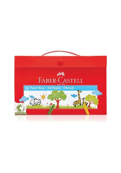 Faber-Castell Karton Çantalı 18 Renk Pastel Boya