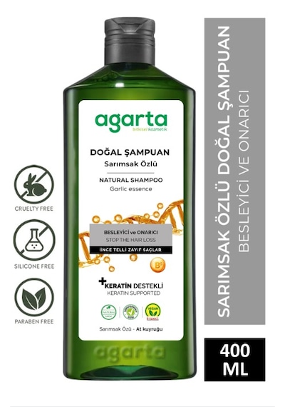 Agarta Sarımsaklı Doğal Şampuan 400 ML