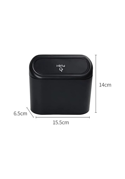 Orret Home Araç İçi Asılabilir Mini Çöp Kovası Otomatik Kapaklı, Koltuk Arkasına Asılabilir Pratik Oto Çöp Kutusu, Plastik Araç İçi Çöp Kovası, Araba Düzenleyici 6998