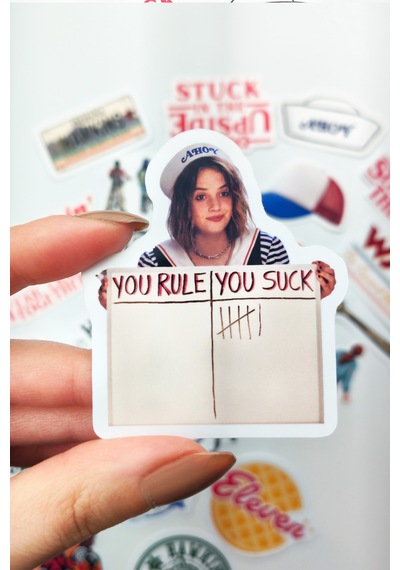 Stranger Things Sticker Paketi 23 Parça Kaliteli Su Geçirmez Etiket Seti Çok Renkli
