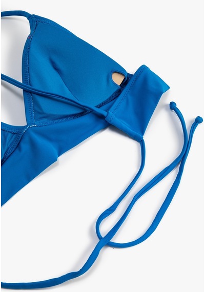 Koton Bikini Üstü Bralet Çapraz Askılı Kaplı K.mavi 3sak10130bm 3SAK10130BMDBL