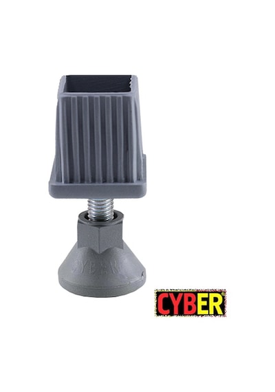 M12 Ayarlı 40X40 Plastik Rutil Ayak Takımı Gri