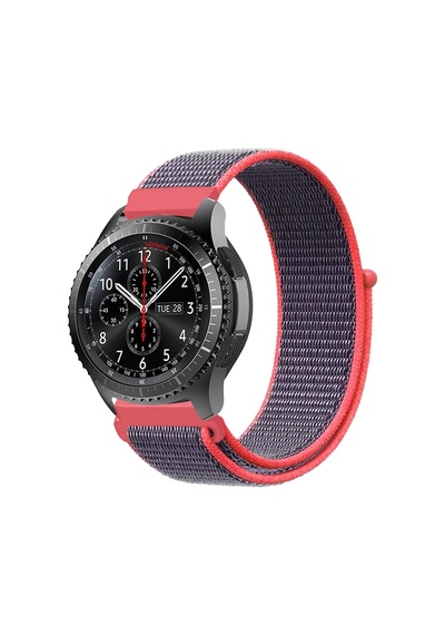 E2M Huawei Watch 20mm KRD-03 Hasır Uzay Gri Kordon
