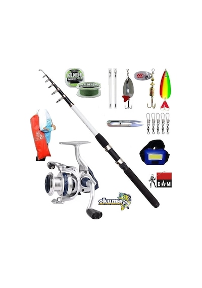 Nova Expedition 210cm 10-30gr Okuma Aria-3000a Turna Tele Spin Olta Takımı Seti