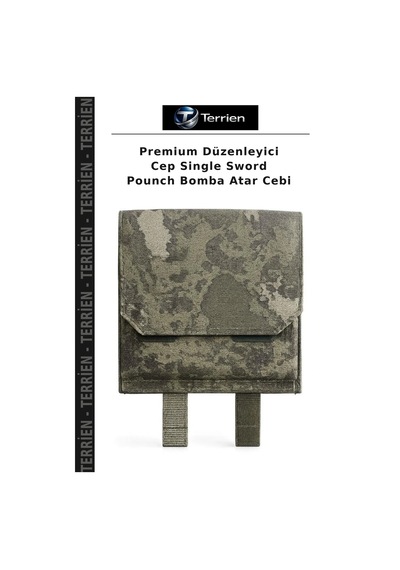 Terrien Premium Düzenleyici Cep Single Sword Pounch Bomba Atar Cebi Çok Renkli