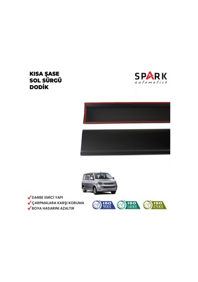 Volkswagen Transporter T5 2009-2014 Yıl Aralığı Uyumlu Kısa Şase Sol Sürgü Dodik Seti 11 Parça