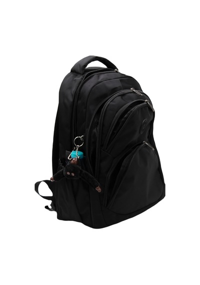 Özel Su İtici Kumaş Siyah Unisex Okul Çantası 34600