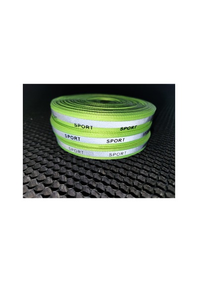 Grogren Şerit Baskılı Reflektörlü Sport 1 Cm Neon Yeşil 3 Metre - 691828605 Diğer