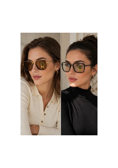2'li Set Small Kare Popüler Uv-400 Cam Korumalı Kadın Güneş Gözlüğü 1 Kahverengi 1 Siyah Renk Siyah-kahve - 906114227 Siyah 2'li Set Small Kare Popüler Uv-400 Cam Korumalı Kadın Güneş Gözlüğü 1 Kahverengi 1 Siyah Renk Siyah-kahve - 906114227 Siyah